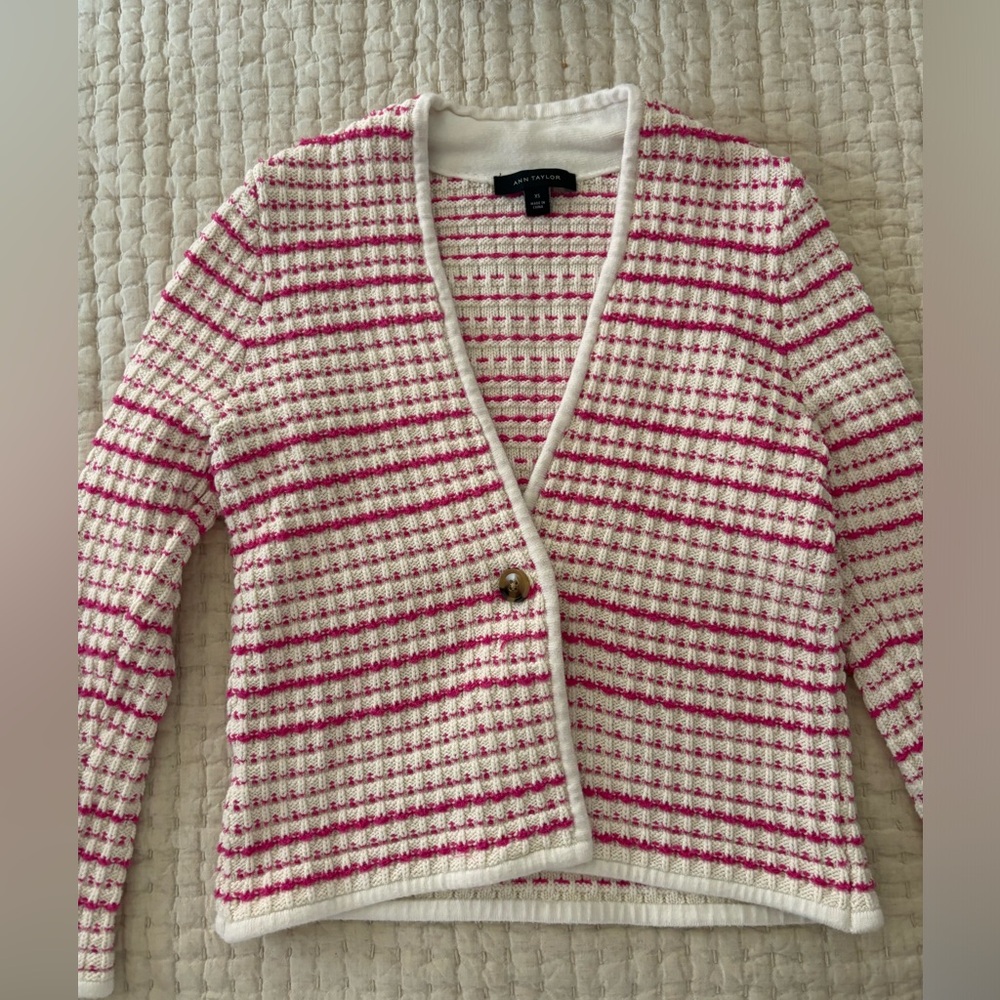 Ann Taylor Sweater Blazer